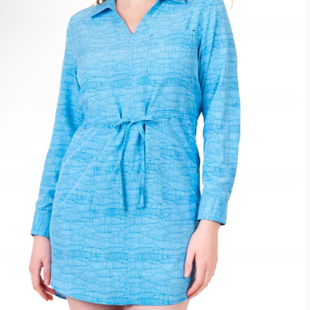 Shore Shore To Summit Sun Protection Dress "Abstract Mountain" bundle Size S NWT